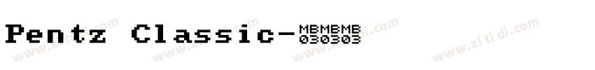 Pentz Classic字体转换